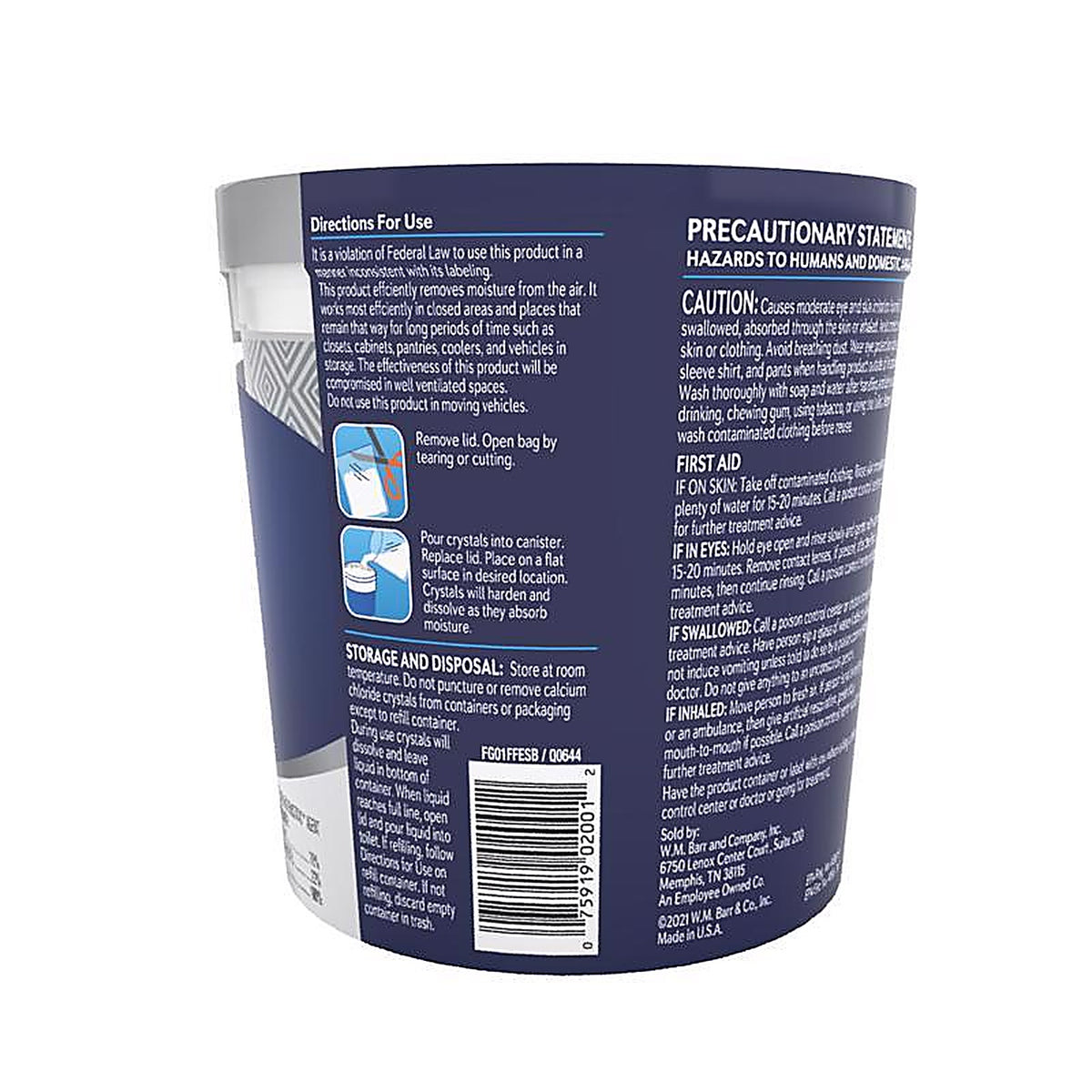 DampRid FG01FFESB Refillable Moisture Absorber No Scent 10.5 oz