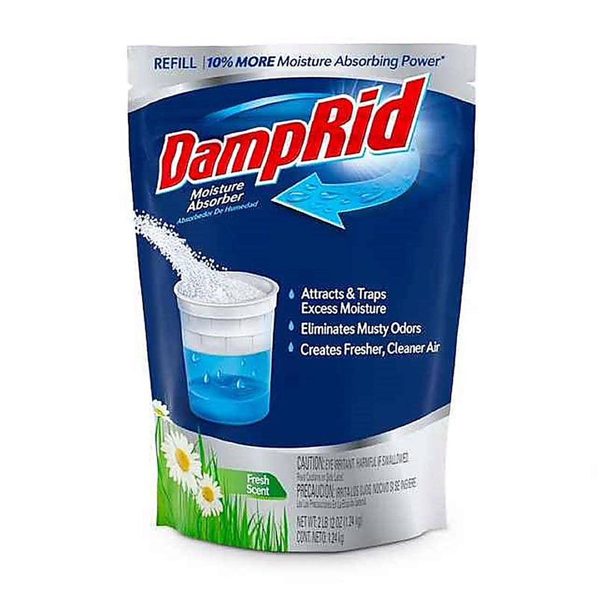 DampRid FG30FSSB Moisture Absorber Refill Fresh Scent 44 oz