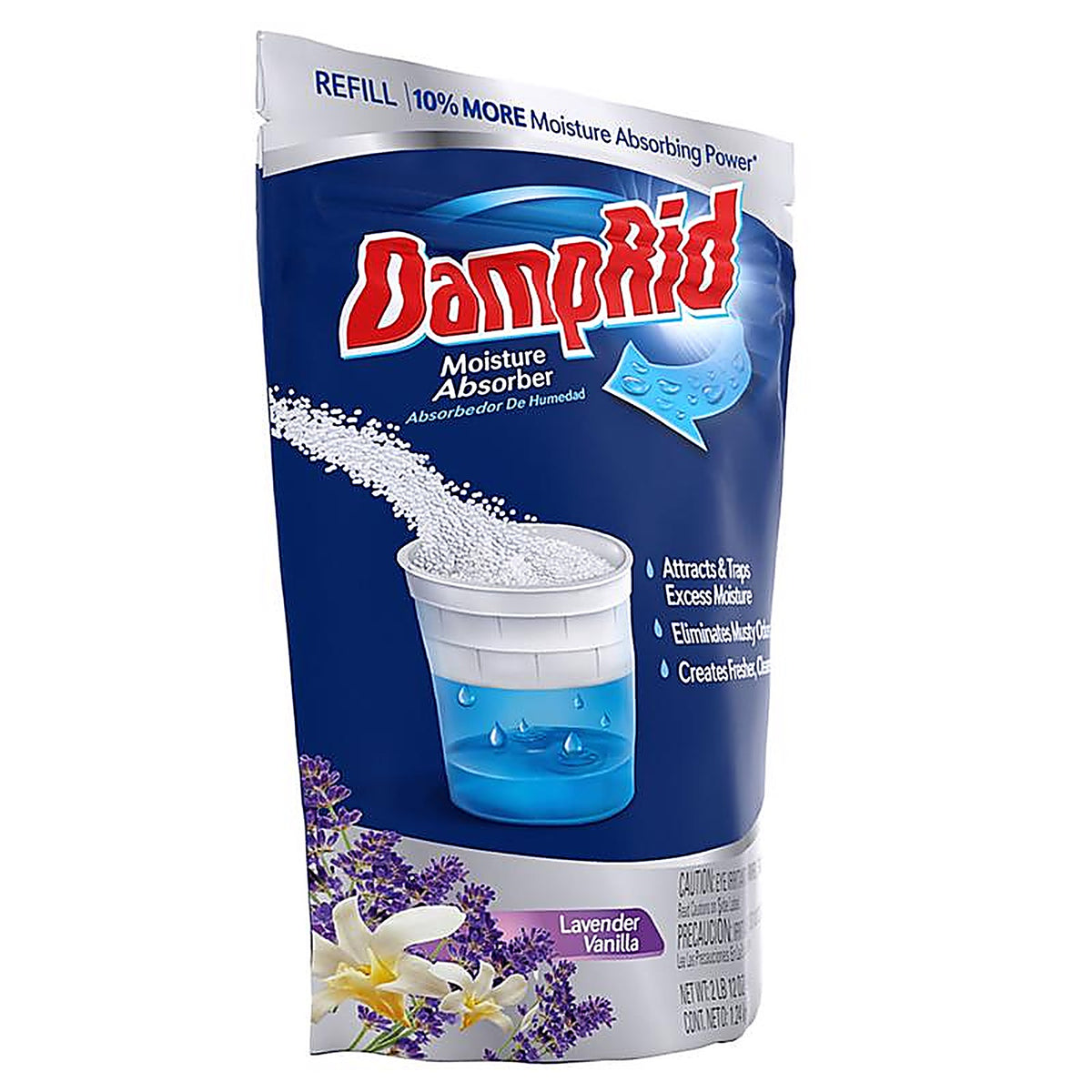 DampRid FG30LVSB Moisture Absorber Refill Lavender Vanilla Scent 44 oz