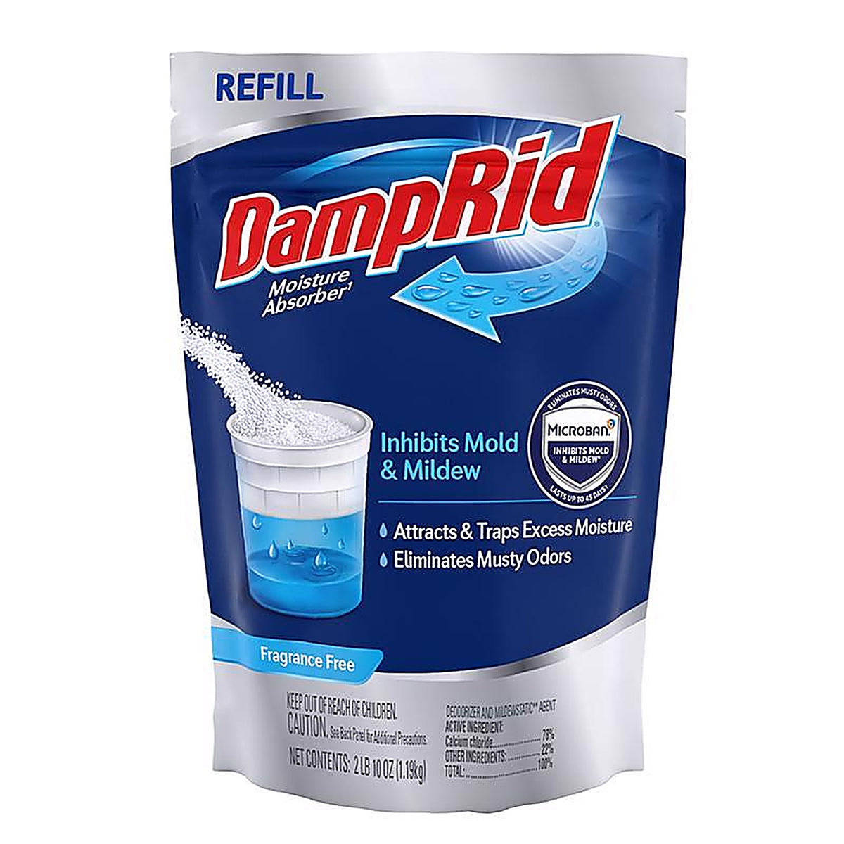 DampRid FG30FFESB Moisture Absorber Refill No Scent 42 oz