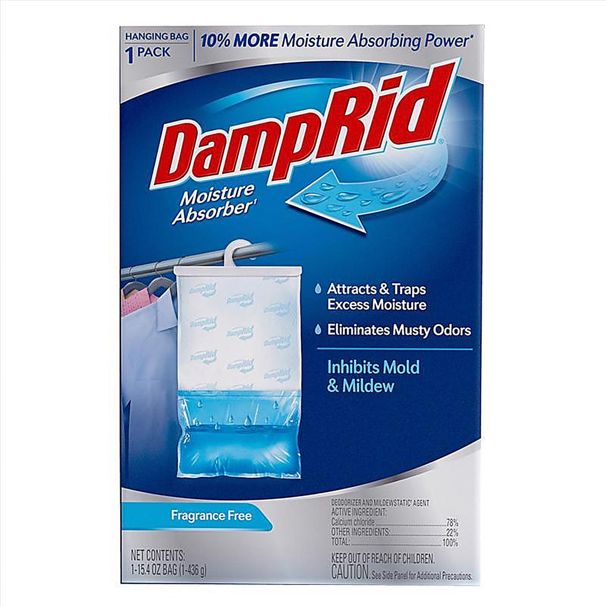 DampRid FG80FFESB Hanging Moisture Absorber No Scent 15.4 oz