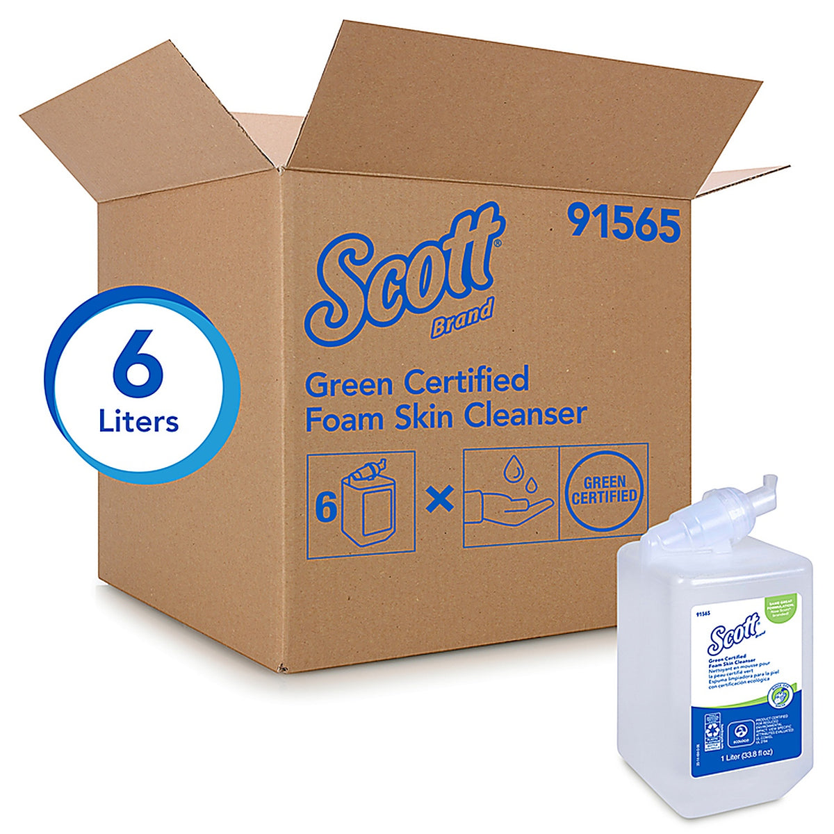 Scott - 91565 - Essential No Scent Foam Hand Soap 1 L