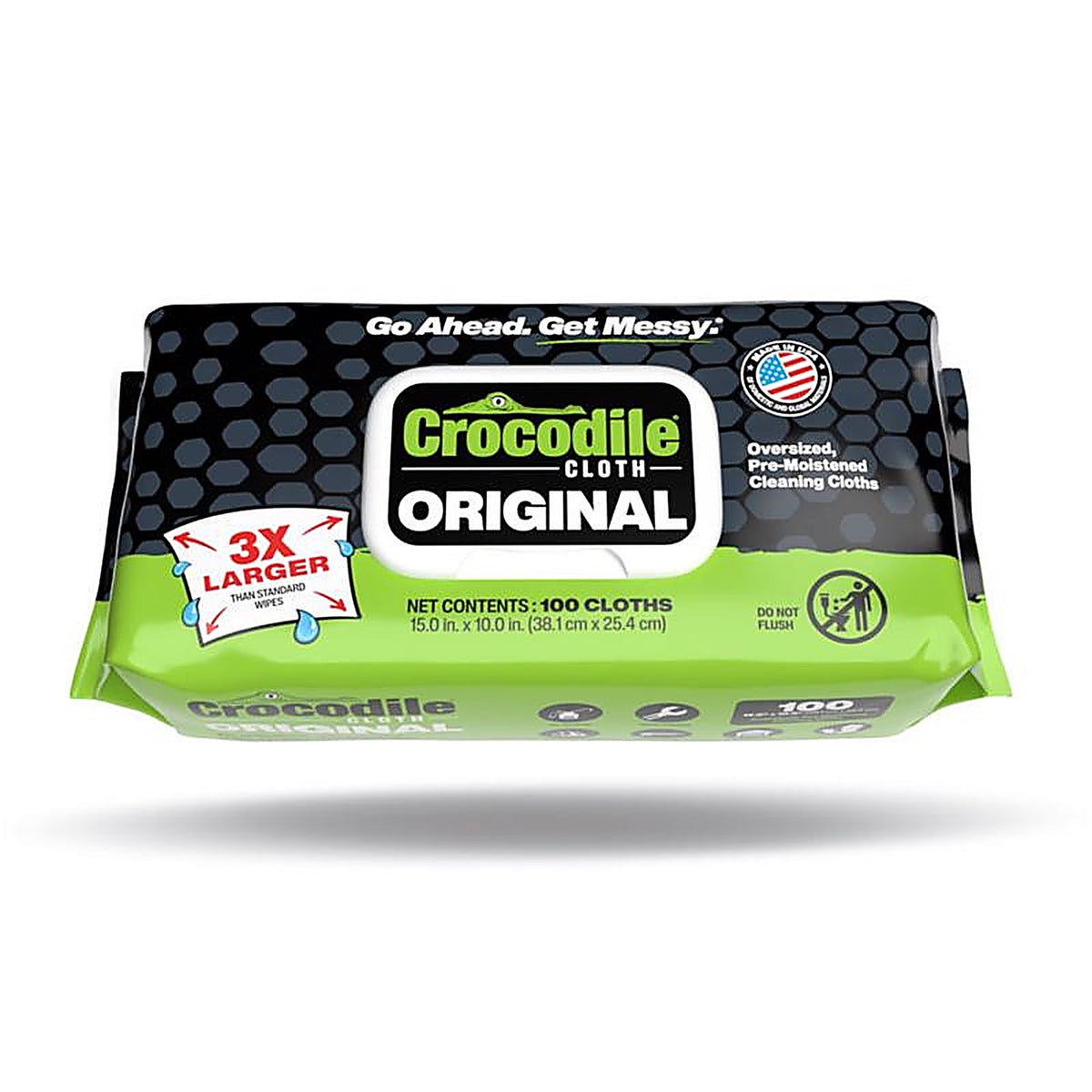 Crocodile Cloth - 5900 - Original Fiber Blend Cleaning Wipes 15 In. W X 10 In. L 100 Pack