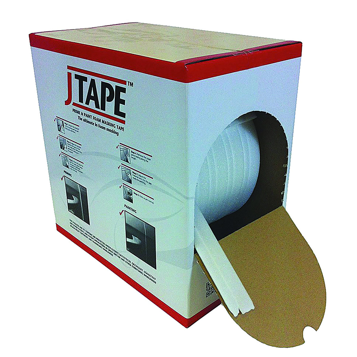 Jtape - 1016.353 - 35 mm X 30 m Prime and Paint Foam Masking Tape