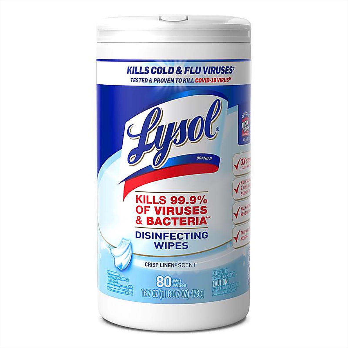 Lysol 1920089346 Fiber Weave Disinfecting Wipes 80 pk
