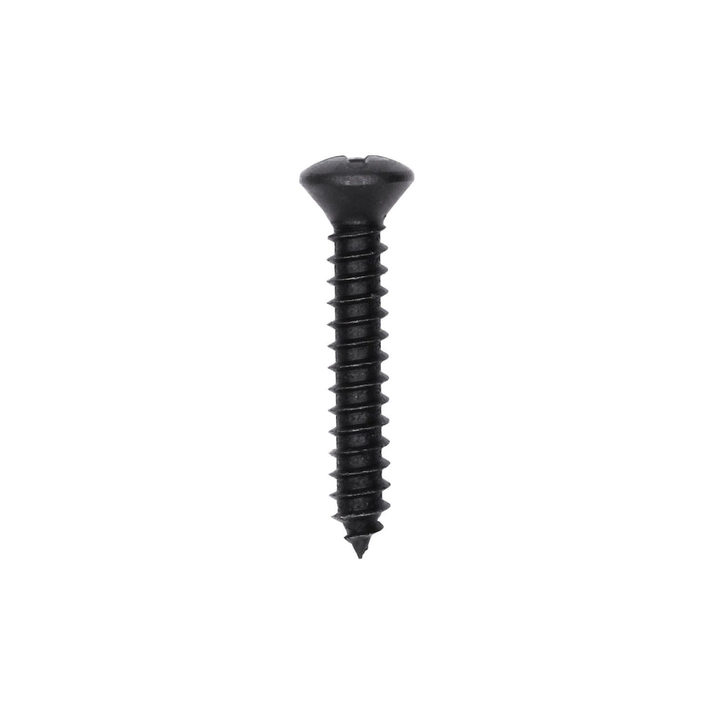 Auveco 10166 #8 X 1in. w/#6 Head Phillips Oval Head Tapping Screw Black Oxide
