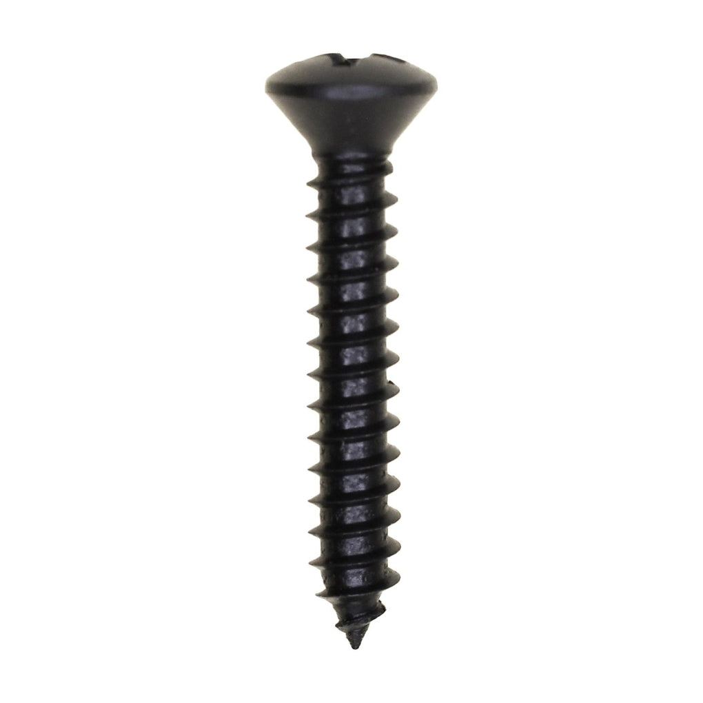 Auveco 10167 #8 X 1in. Phillips Oval Head Tapping Screw Black Oxide