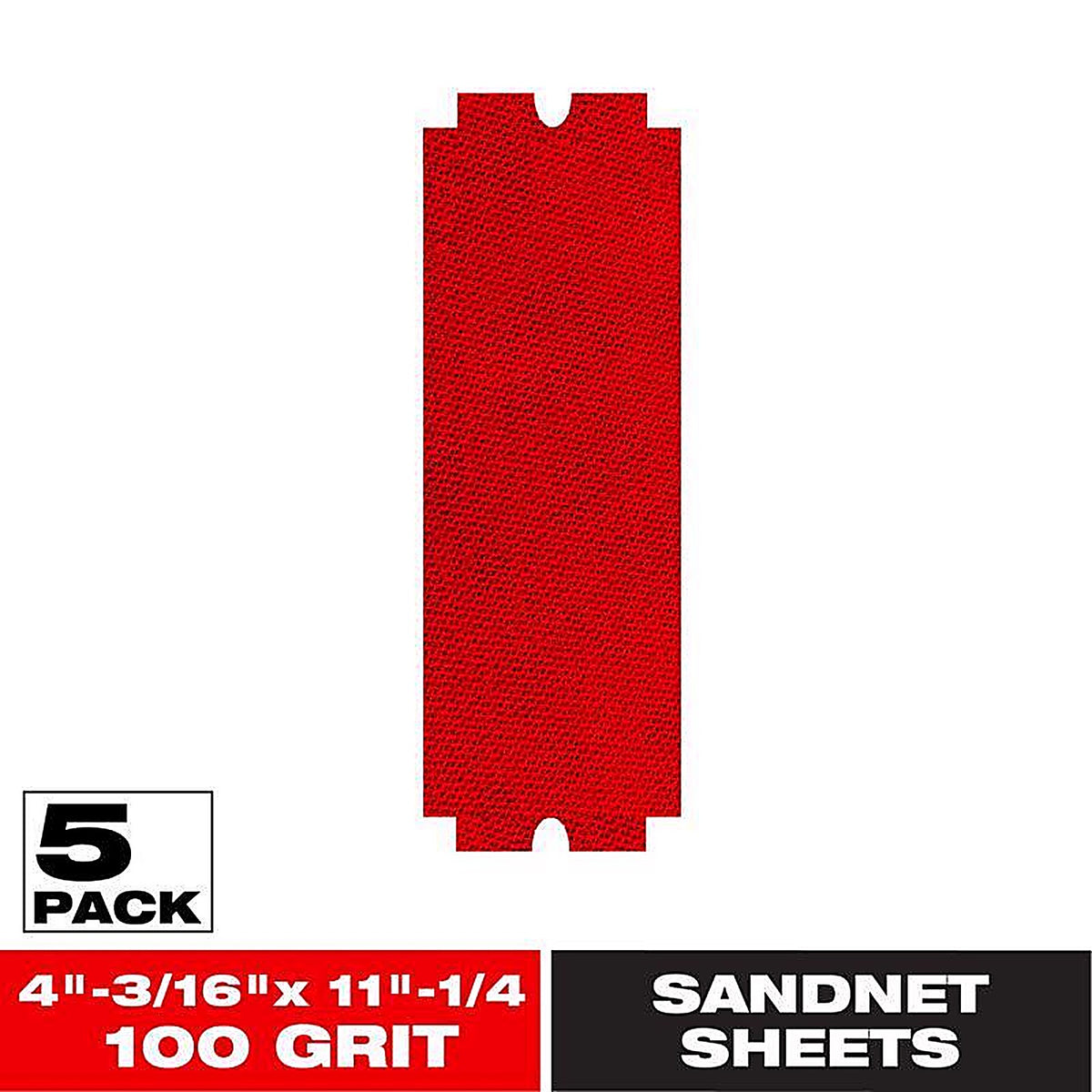 Diablo DNS431100H05G SandNet 11-1/4 in. L X 4-3/16 in. W 100 Grit Ceramic Blend All Purpose Sandpaper 5 pk