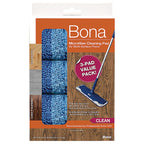 Bona AX0003608 18.31 in. Cleaning Microfiber Mop Pad 3 pk