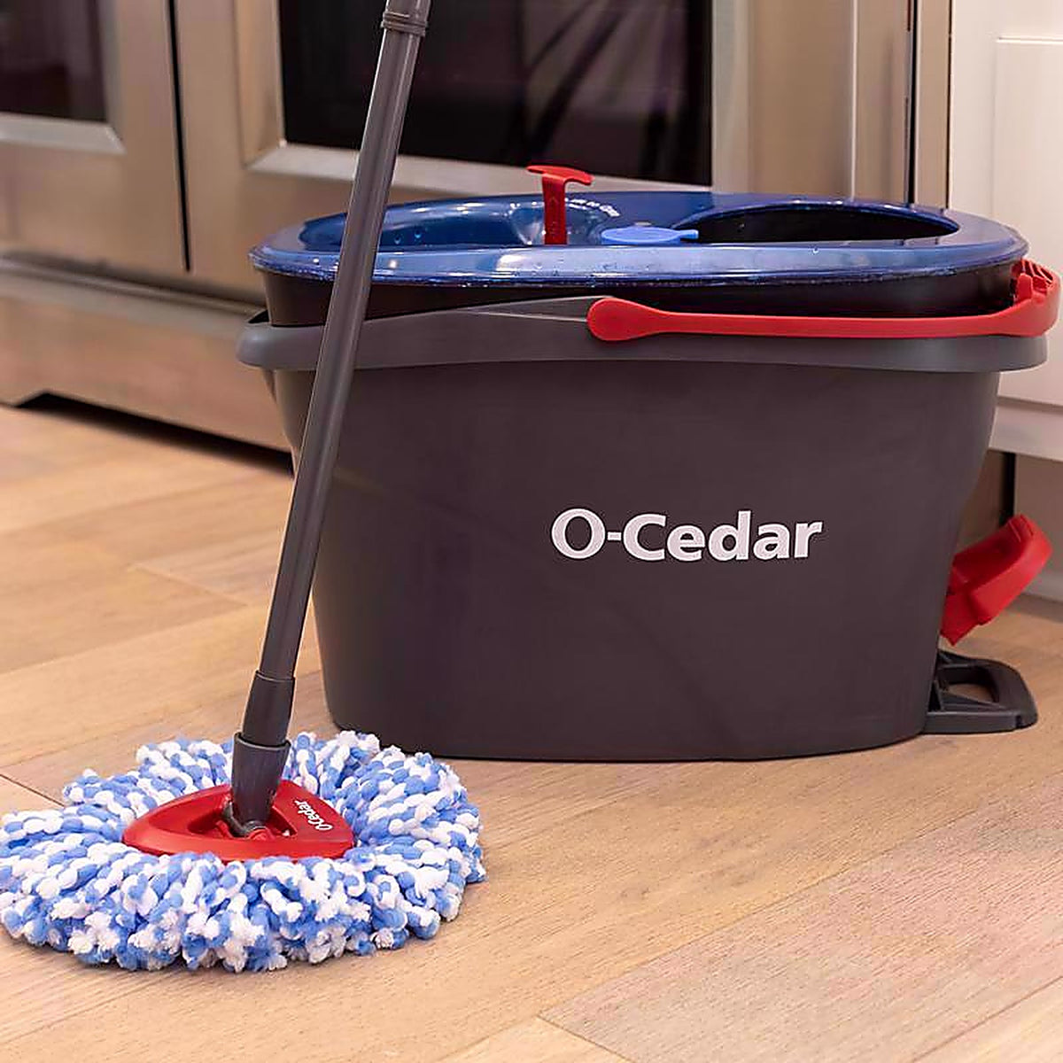 O-Cedar 168534 Rinse N Clean 12 in. W Spin Mop with Bucket