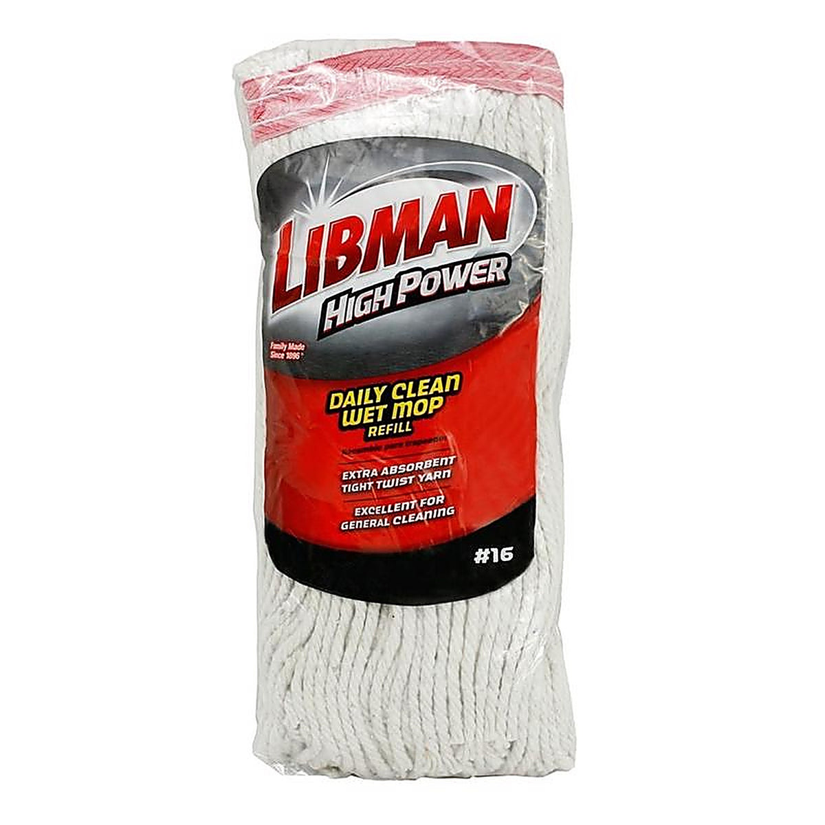 Libman - 974 - High Power 3 In. Wet Cotton Mop Refill 1 Pack