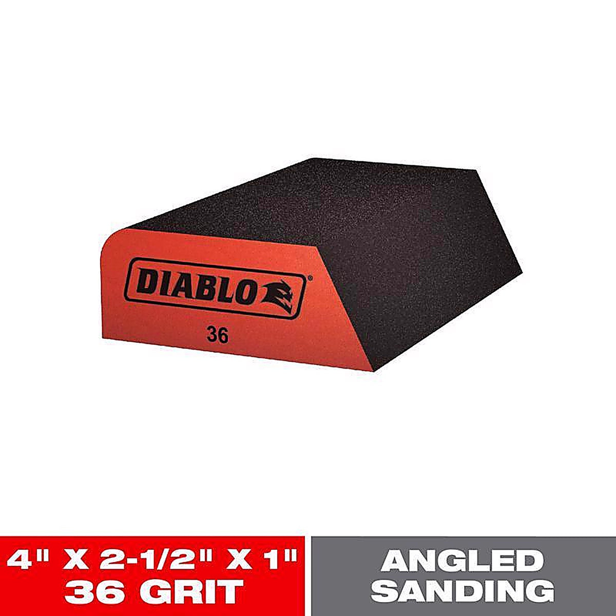 Diablo DFBCOMBCRS01G 4 in. L X 2-1/2 in. W X 1 in. T 36 Grit Ultra Coarse Dual Edge Sanding Sponge