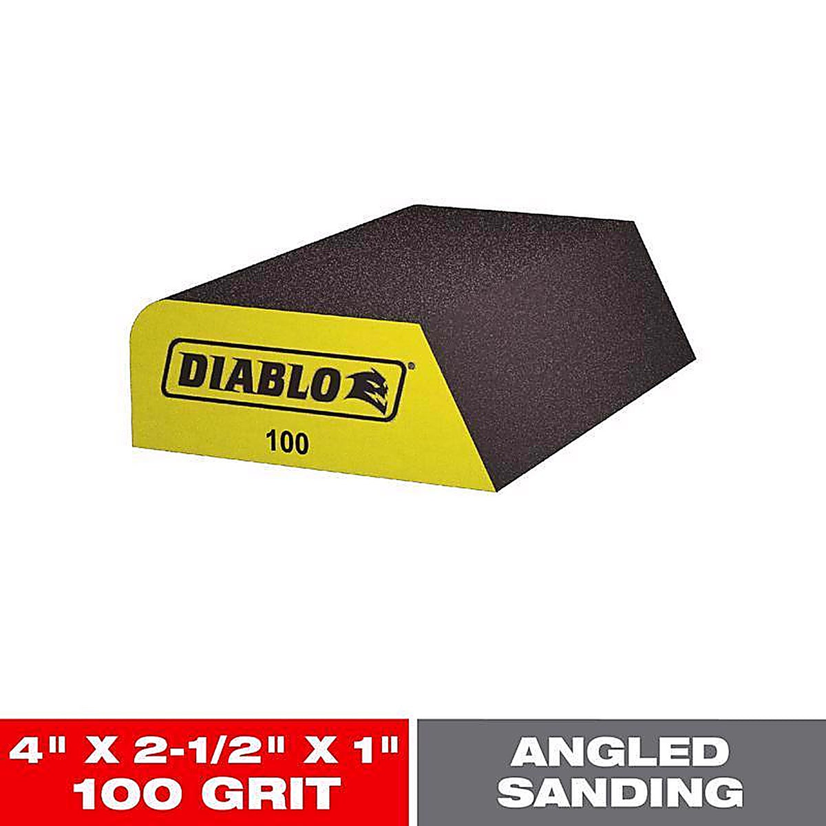 Diablo DFBCOMBFIN01G 4 in. L X 2-1/2 in. W X 1 in. T 100 Grit Fine Dual Edge Sanding Sponge