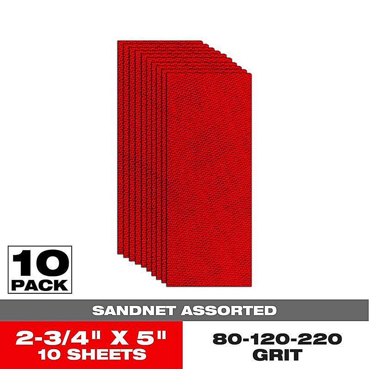 Diablo DND234ASTS10N SandNet 5 in. L X 2-3/4 in. W 80/120/220 Grit Assorted Block Hand Sanding Pad