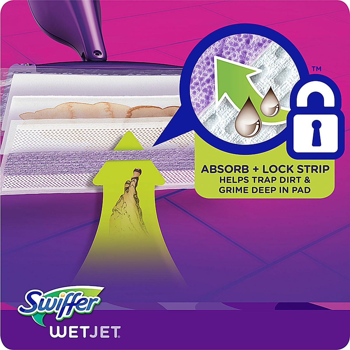 Swiffer 08443 WetJet No Scent Floor Cleaner Refill Pads 24 pk