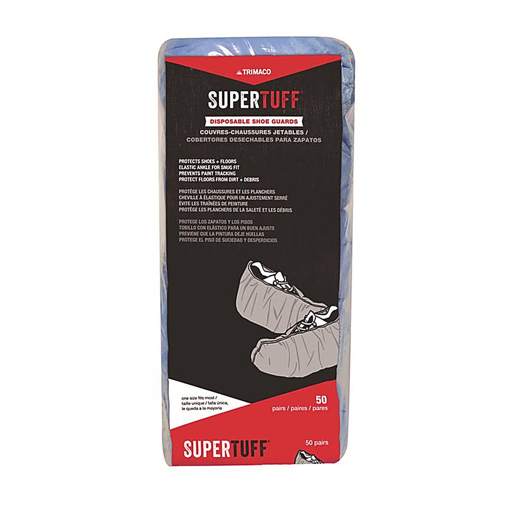 Trimaco - 54350 - Supertuff Polypropylene Shoe Guards Blue One Size Fits Most 50 Pack