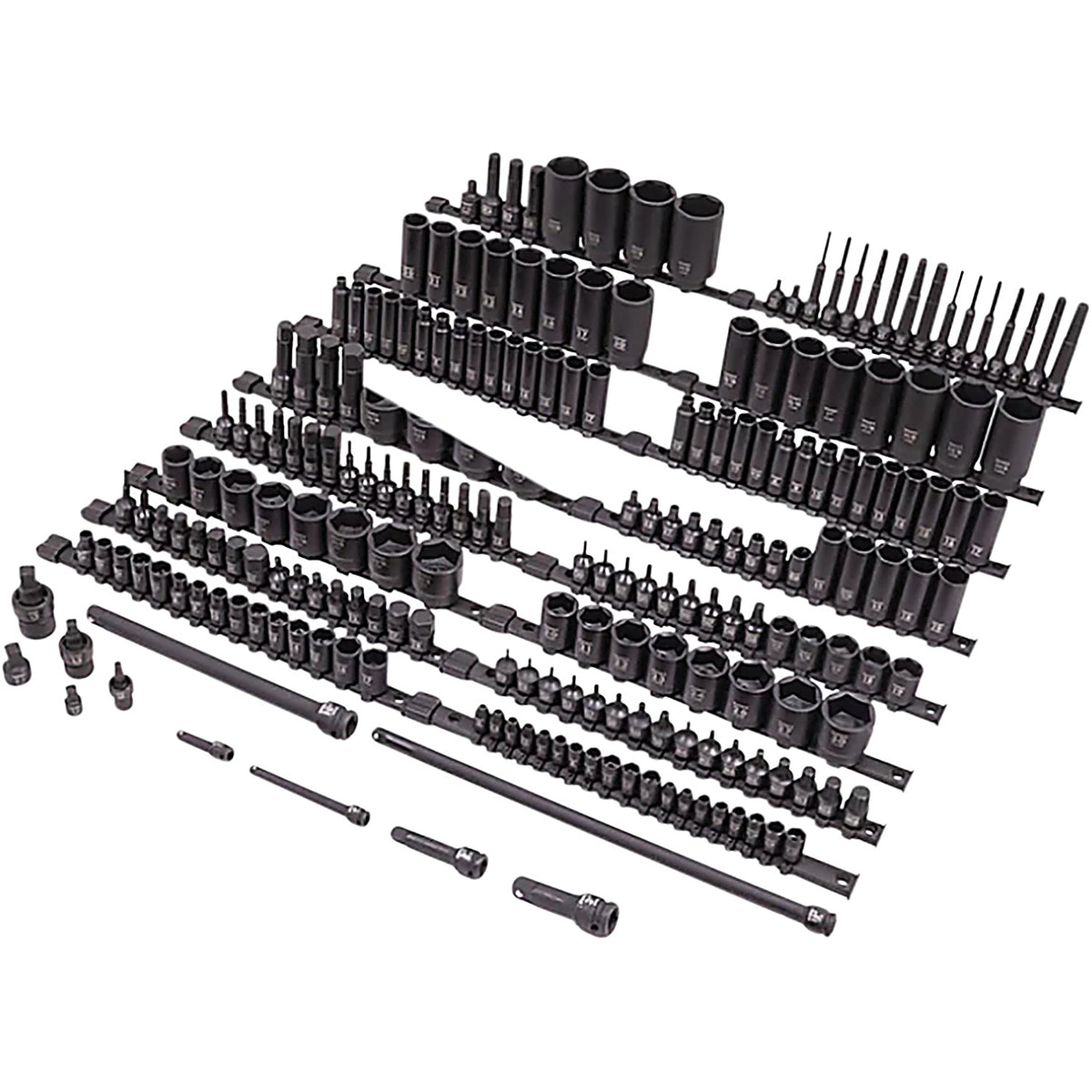 Sunex Tools - 10222 - 222 Piece Mixed Dr Master Impact Socket Set