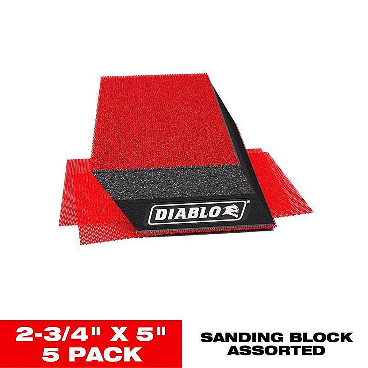 Diablo - DFB234ANGH01G - Sandnet 2.75 In. W X 5 In. L Assorted Assorted Grit Sanding Block