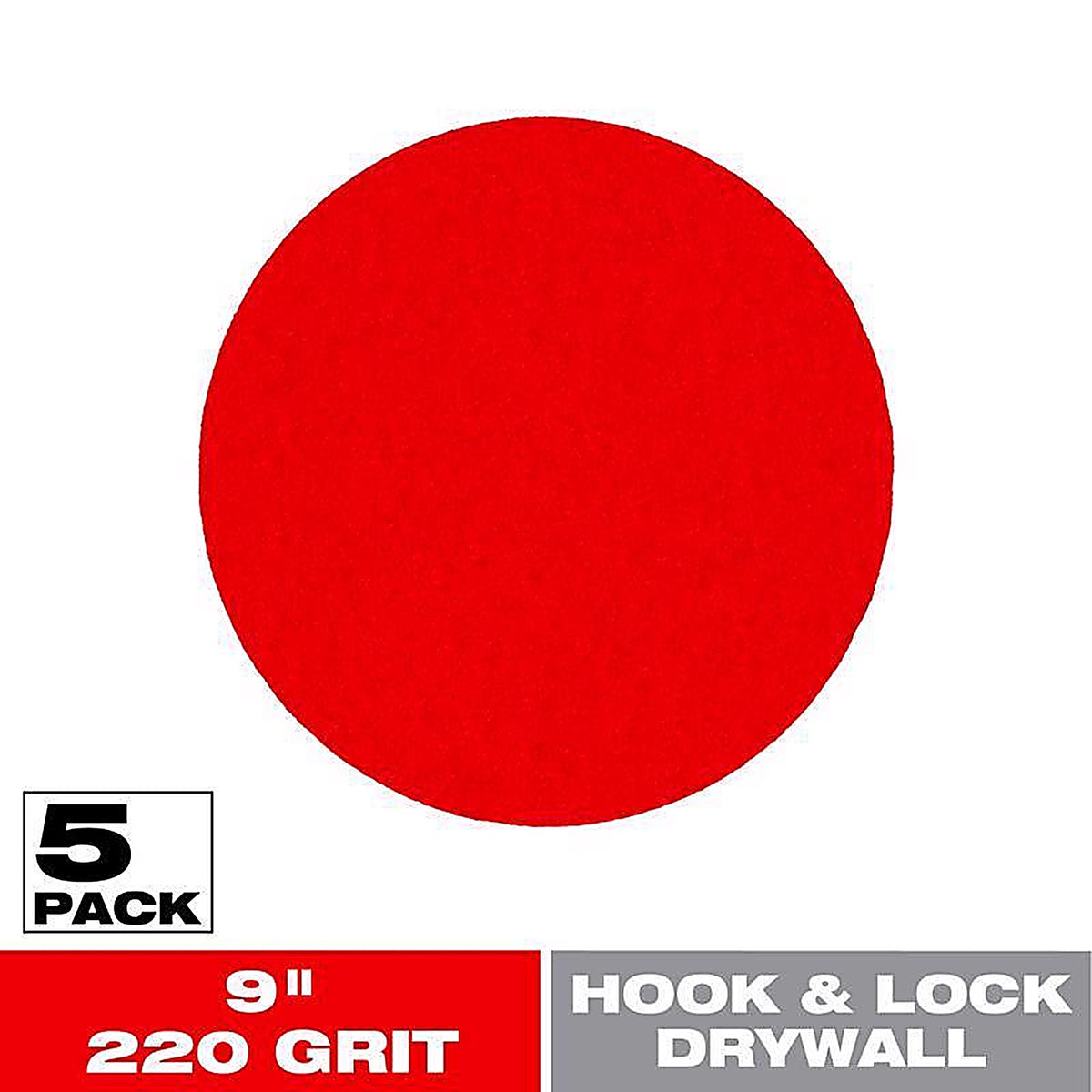 Diablo - DCD090220H05G - Hook and Lock 9 In. L X 9 In. W Aluminum Oxide 220 Grit Ultra Fine Drywall Ros Disk