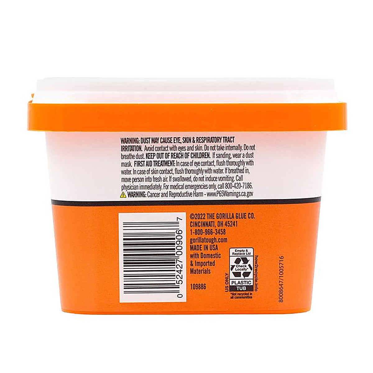 Gorilla - 103963 - White in. W X Wall Repair in. L Indoor and Outdoor