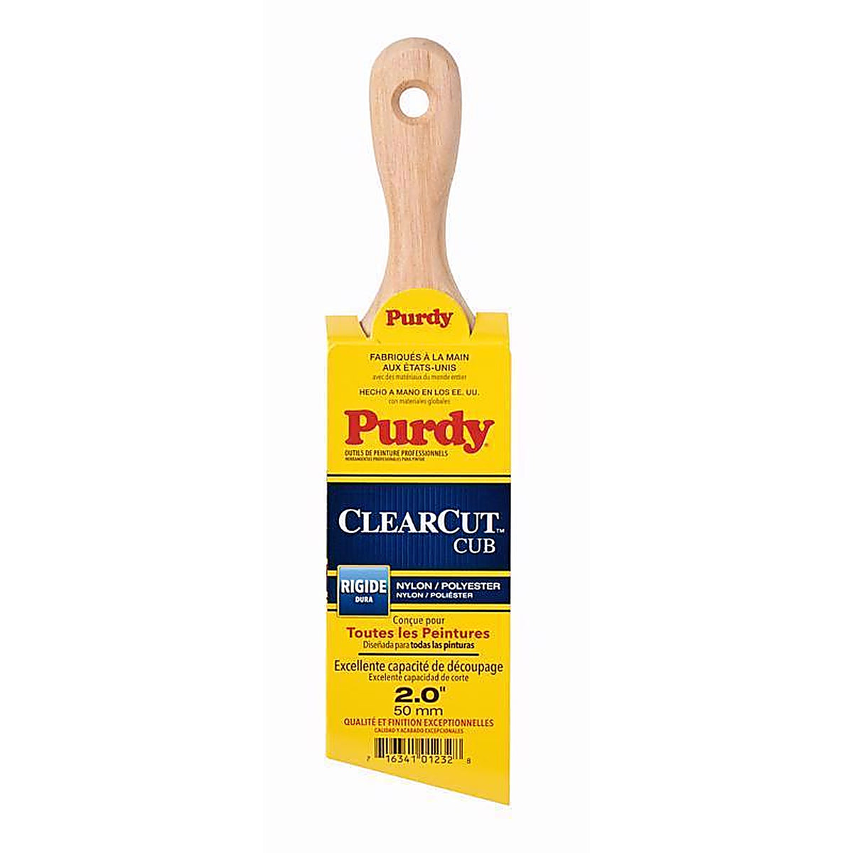 Purdy 144153120 Clearcut Cub 2 in. Stiff Angle Trim Paint Brush
