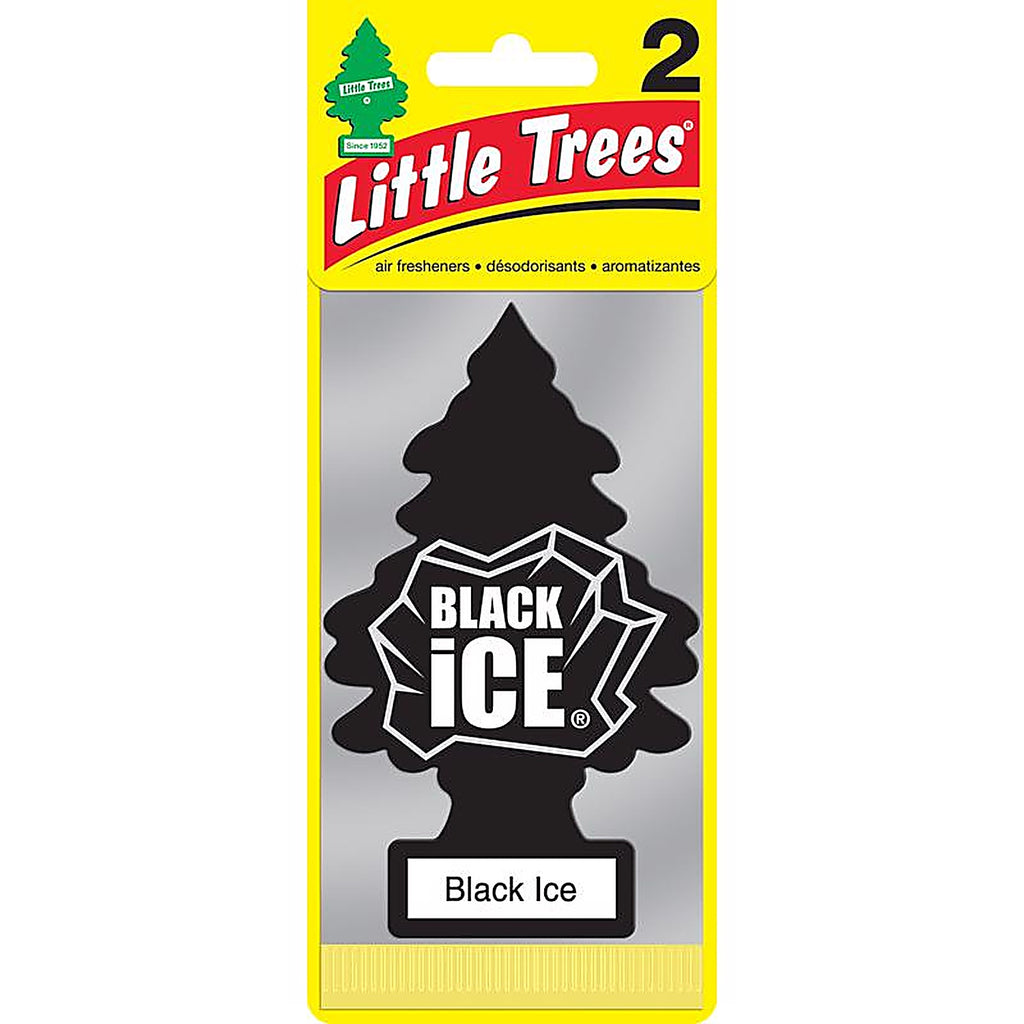 Little Trees U2S-22055 Black Ice Scent Air Freshener Solid 2 pk