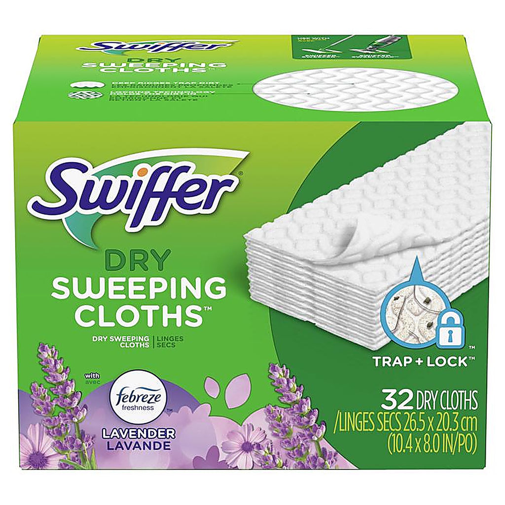 Swiffer 15849 Sweeper 5.4 in. Dry Microfiber Dust Mop Refill 32 pk