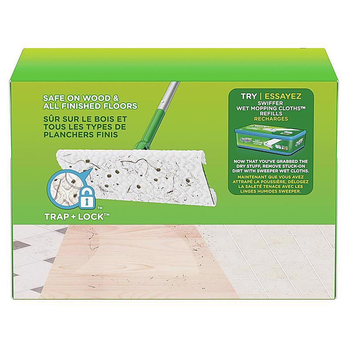 Swiffer 99038 Sweeper 5.4 in. Dry Microfiber Dust Mop Refill 52 pk
