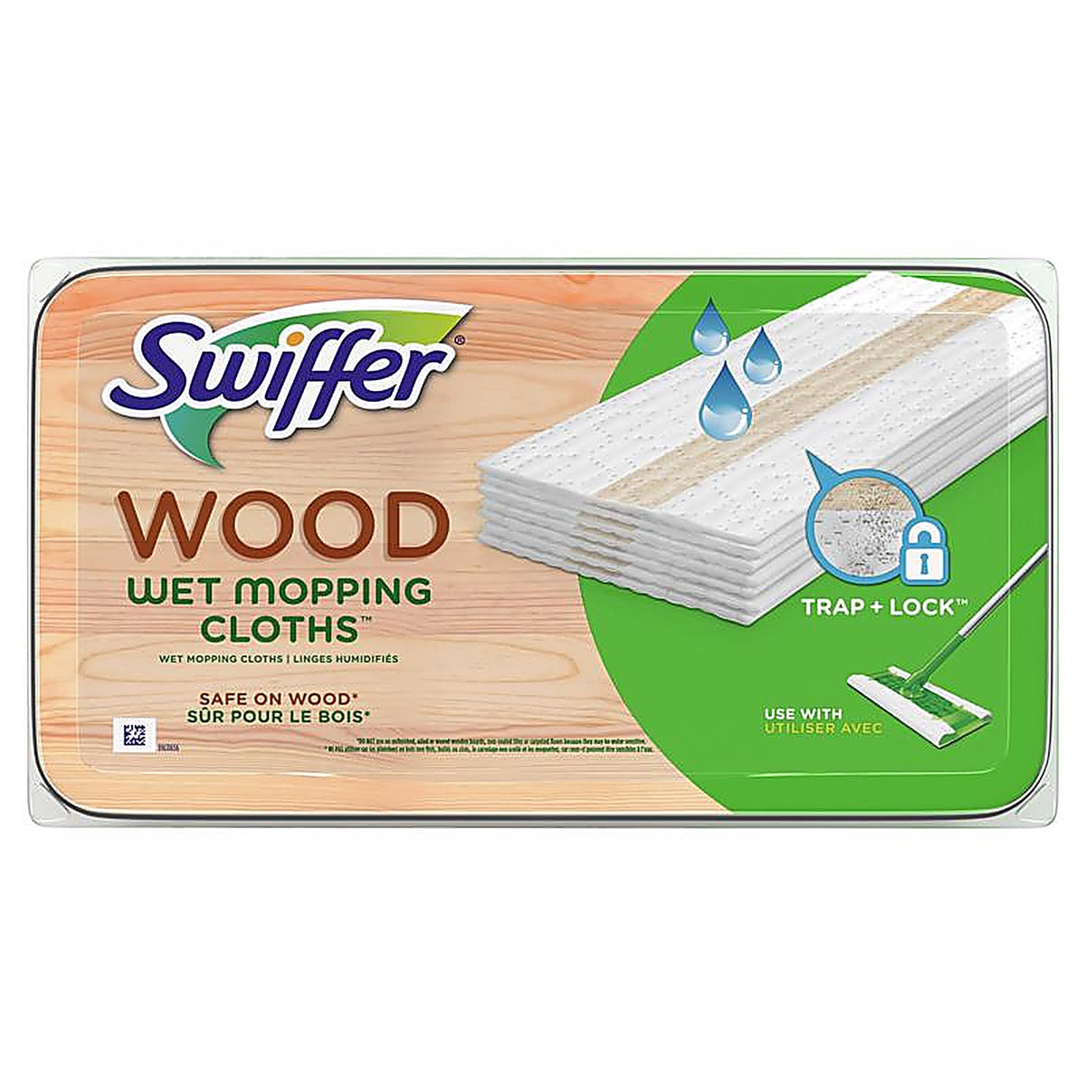 Swiffer 59253 Sweeper 5.4 in. Wet Microfiber Mop Refill Pad 20 pk