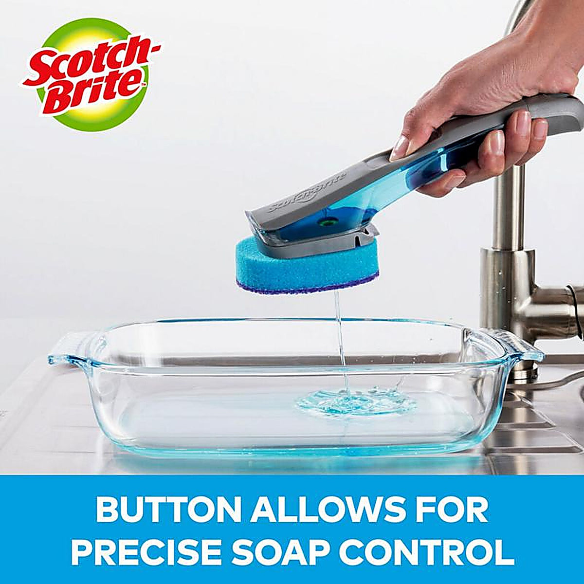 3M 451A-4 Scotch-Brite Non-Scratch Dishwand Brush For Multi-Purpose 1 pk