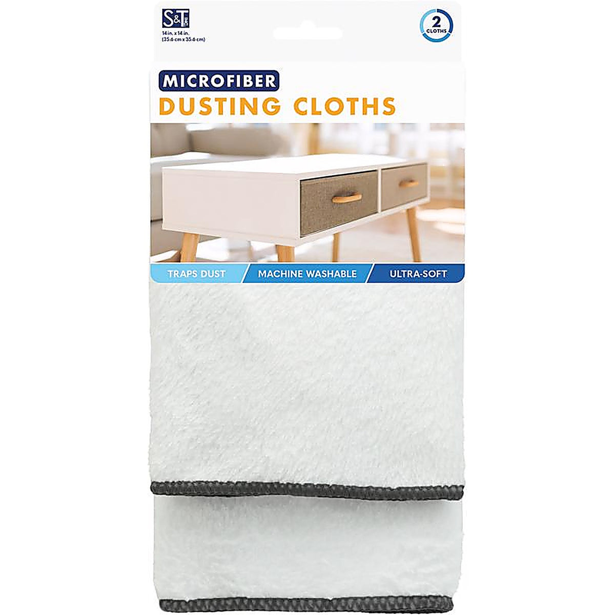 Schroeder & Tremayne - 239600 - Microfiber Cleaning Cloth 12 In. W X 16 In. L 2 Pack