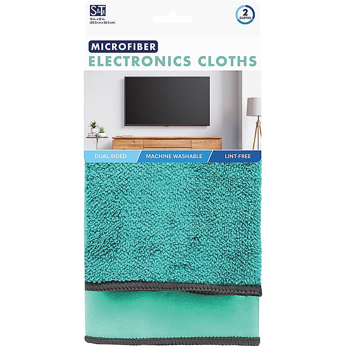 Schroeder & Tremayne - 239800 - Microfiber Cleaning Cloth 12 In. W X 16 In. L 2 Pack