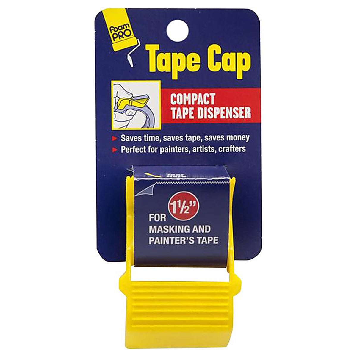 FoamPro 147 1.5 in. W X 3 in. L Tape Cutter Yellow