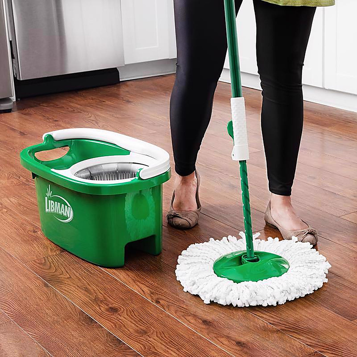 Libman 1283 Tornado 14 in. W Spin Mop with Bucket