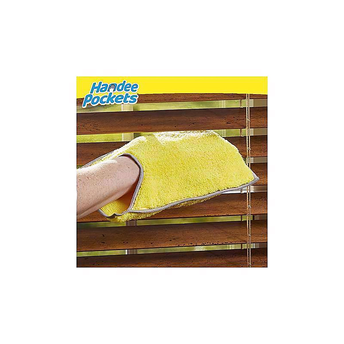 Handee Pockets - 33424 - Microfiber Cleaning Cloth 6.25 In. W X 9.75 In. L 2 Pack
