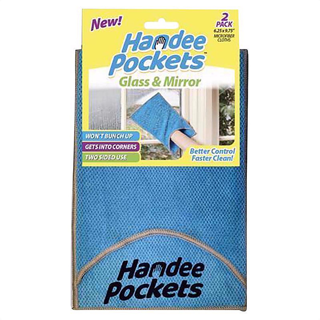 Handee Pockets - 33224 - Microfiber Cleaning Cloth 6.25 In. W X 9.75 In. L 2 Pack
