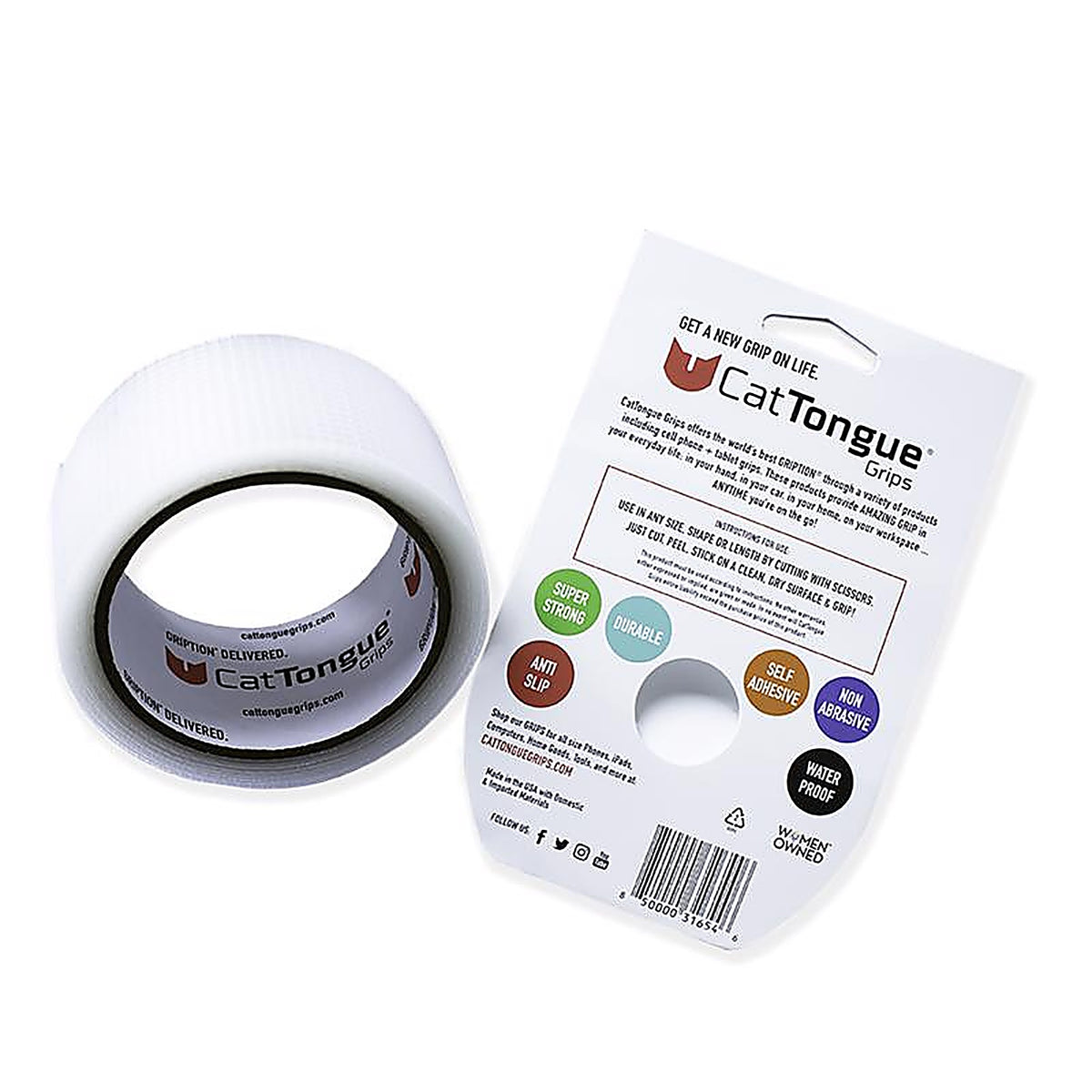 Cattongue Grips - UC18-00161 - Gription Clear Anti-Slip Tape 2 In. W X 10 Ft. L 1 Pack