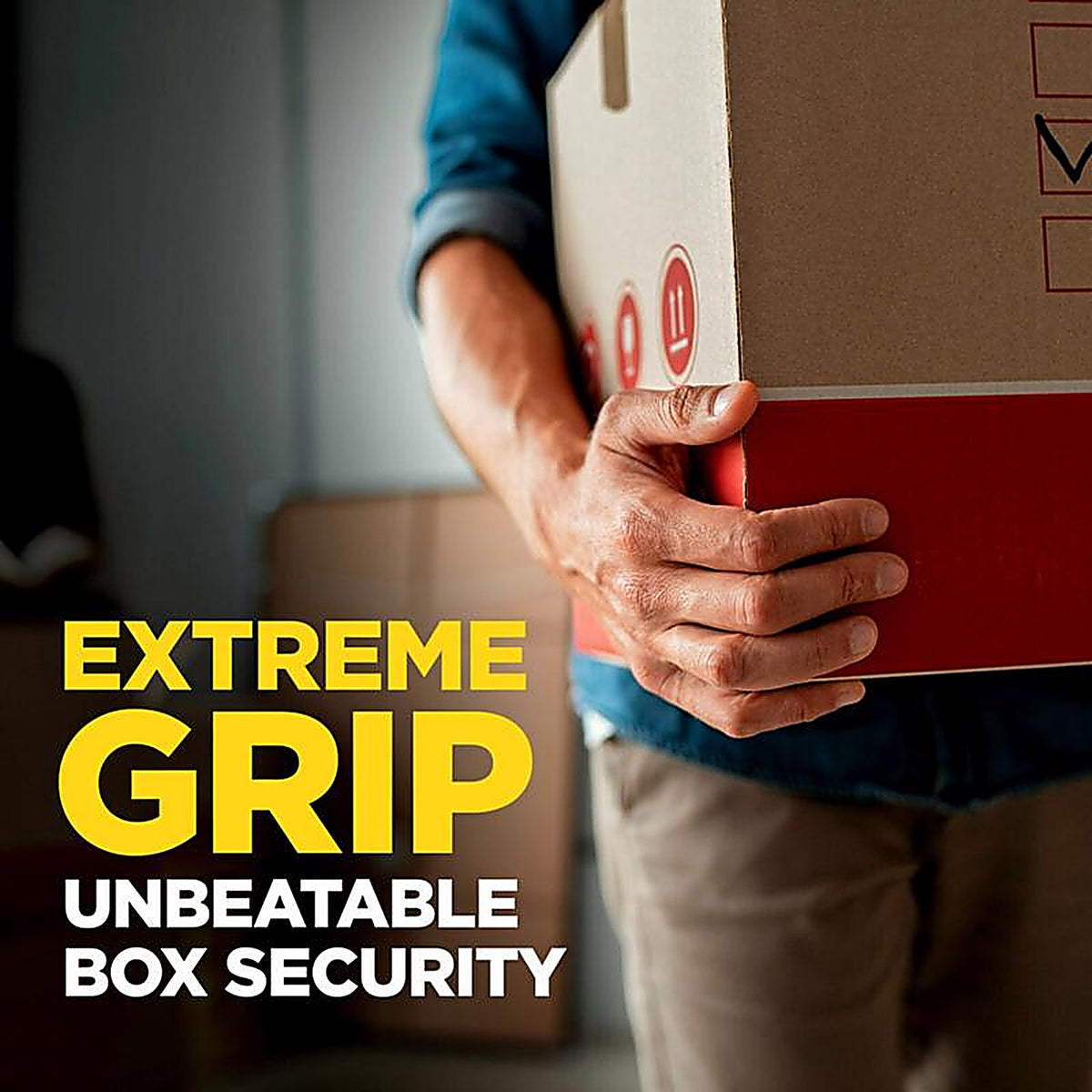 3M 3950-RD-12GC Scotch Box Lock 1.88 in. W X 54.6 yd L Packing Tape Clear
