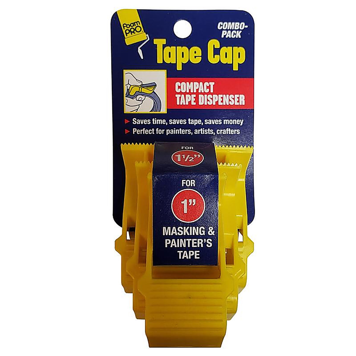 FoamPro 149 Tape Cap Tape Dispenser 3 pk