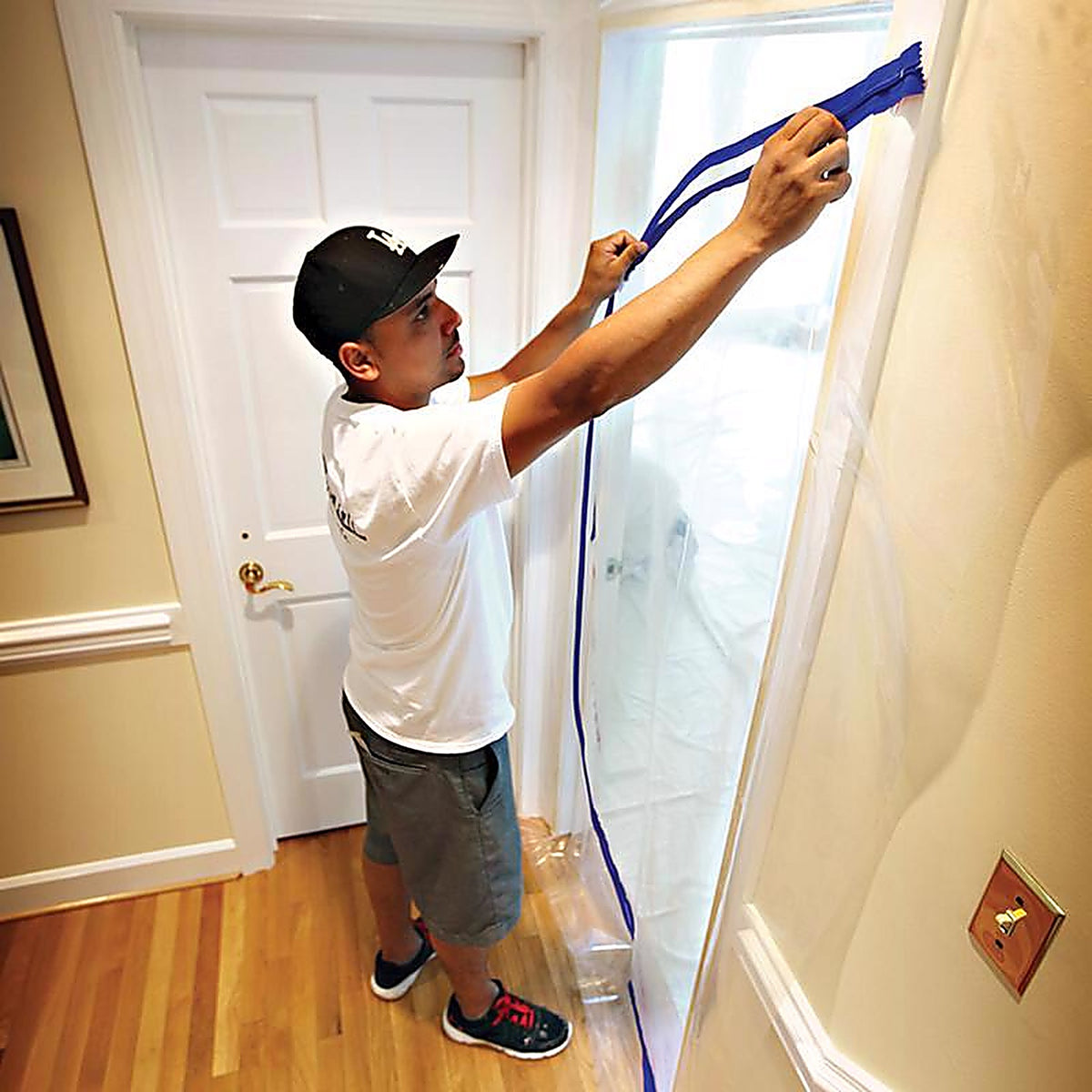 Trimaco - 54740 - E-Z Up 36 In. W X 84 In. L Clear Plastic Dust Barrier Door Kit