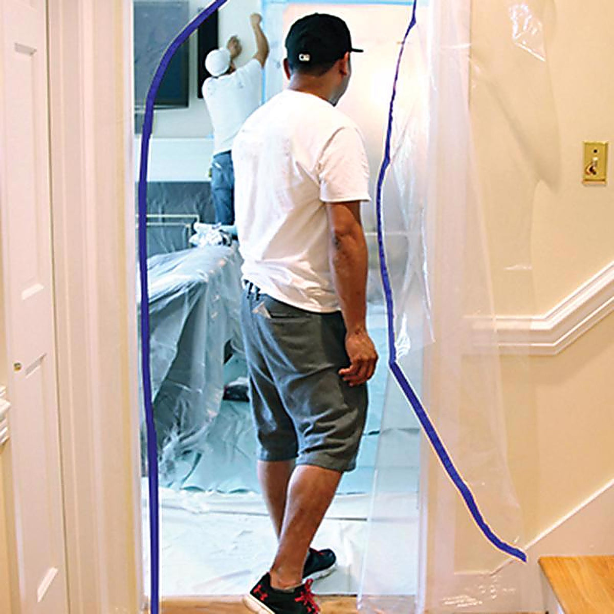 Trimaco - 54740 - E-Z Up 36 In. W X 84 In. L Clear Plastic Dust Barrier Door Kit
