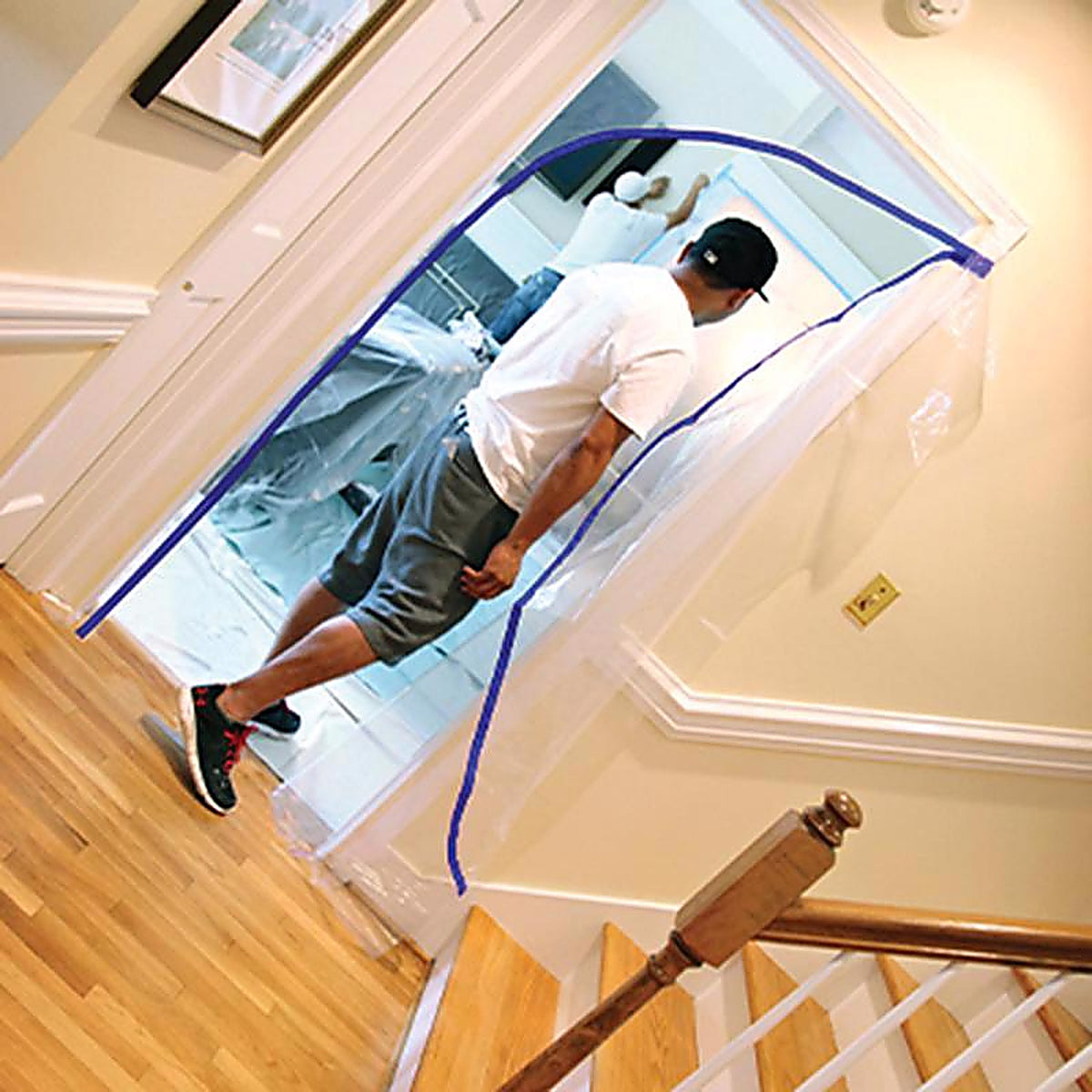 Trimaco - 54740 - E-Z Up 36 In. W X 84 In. L Clear Plastic Dust Barrier Door Kit