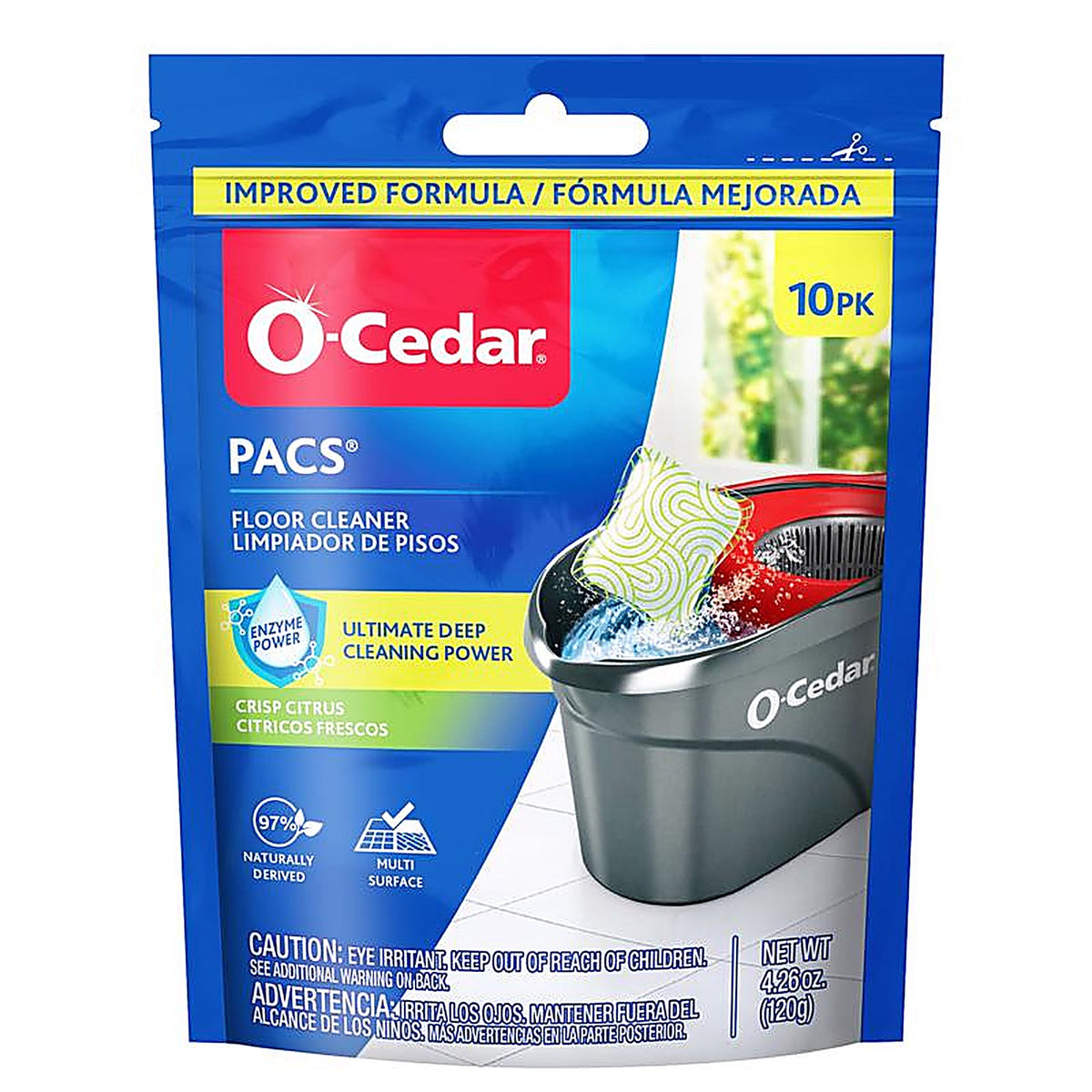 O-Cedar - 179035 - Citrus Scent Floor Cleaner Powder 10 Pack