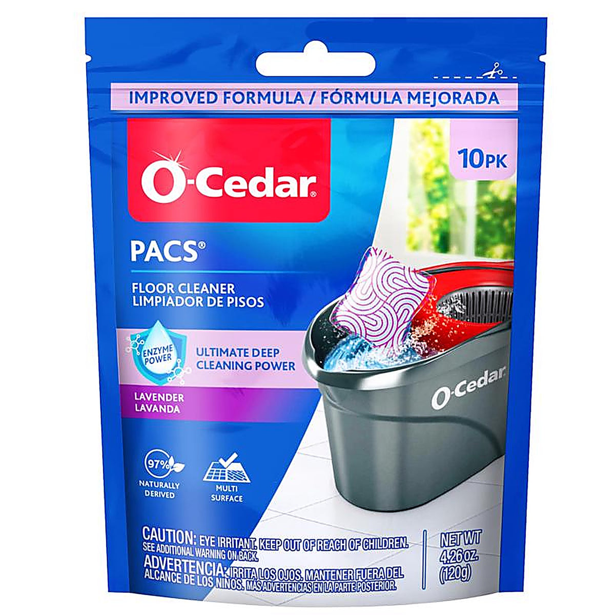 O-Cedar - 179054 - Lavender Scent Floor Cleaner Powder 10 Pack