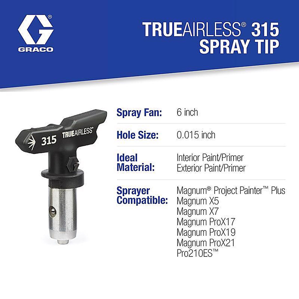 Graco - TRU315 - Trueairless Reversible Airless Spray Tip