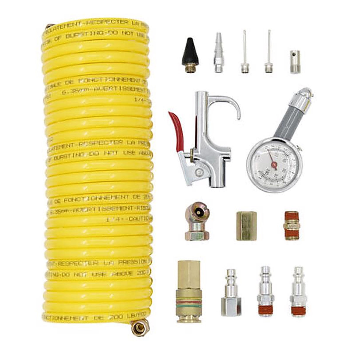Tru-Flate - TRFL41252 - Air Tool Accessory Kit Boxed 15 Piece