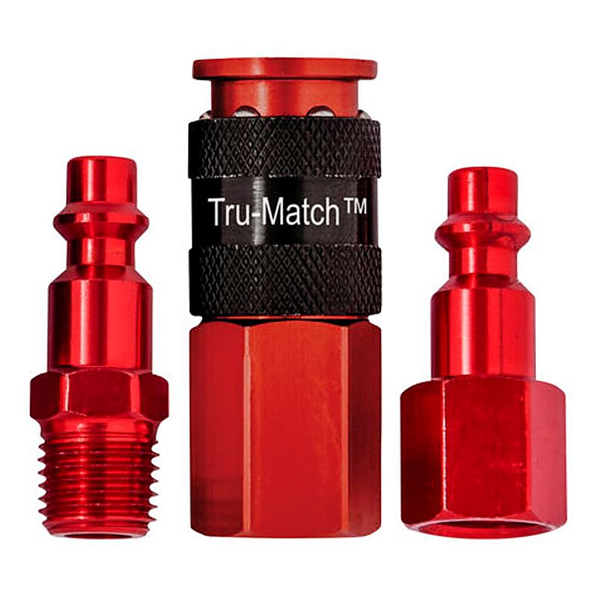 Tru-Flate - TRFL13207R - Tru-Match 1/4 In. Coupler and Plug Kit Carded 3 Piece