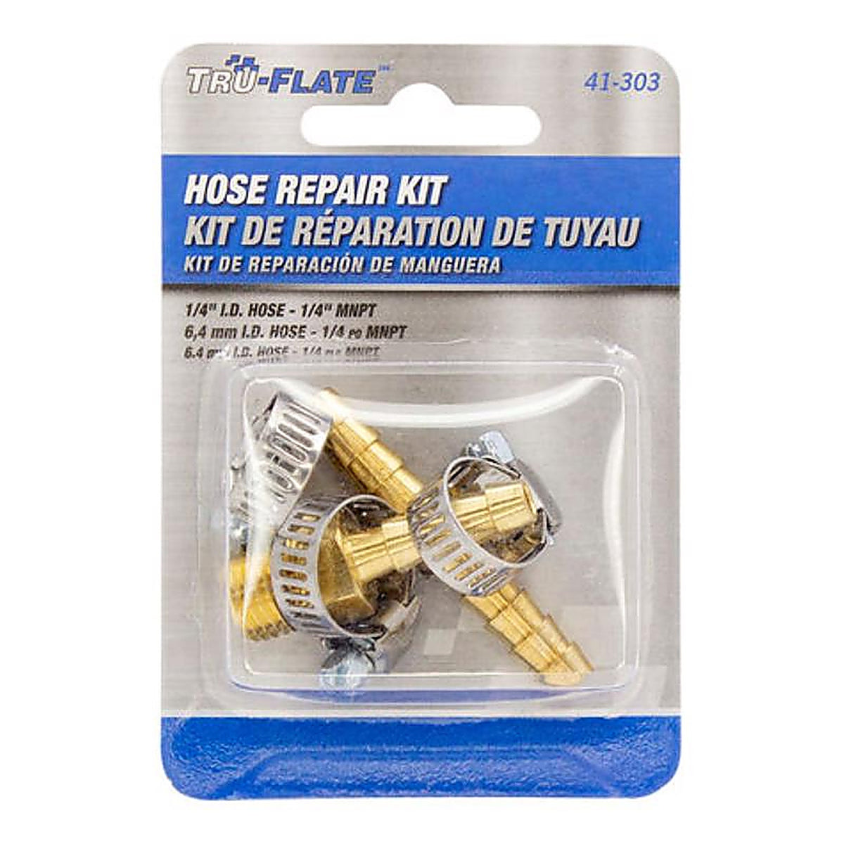 Tru-Flate - TRFL41303 - Air Hose Repair Kit for Male Hose Fitting 1/4 In. 5 Piece