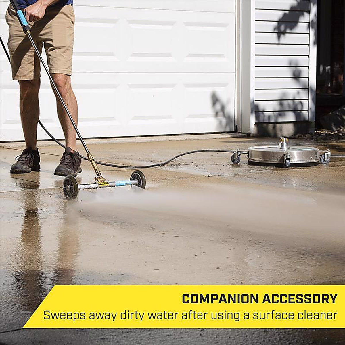 SurfaceMaxx - SGY-PWA97 - 14-In Water Broom & Undercarriage Cleaner 3300 PSI