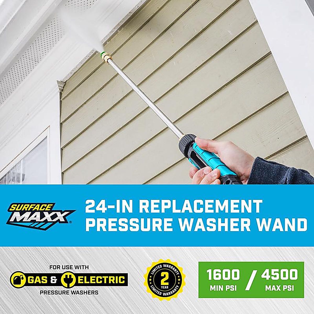 SurfaceMaxx - SGY-PWA66 - 24-In Pressure Washer Wand 4500 PSI